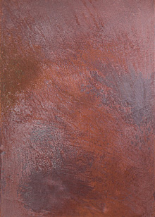 Oxid Art abstrakte Malerei auf Leinwand unter Verwendung von OxidArt Mischung um einen Rost Effekt zu erzielen